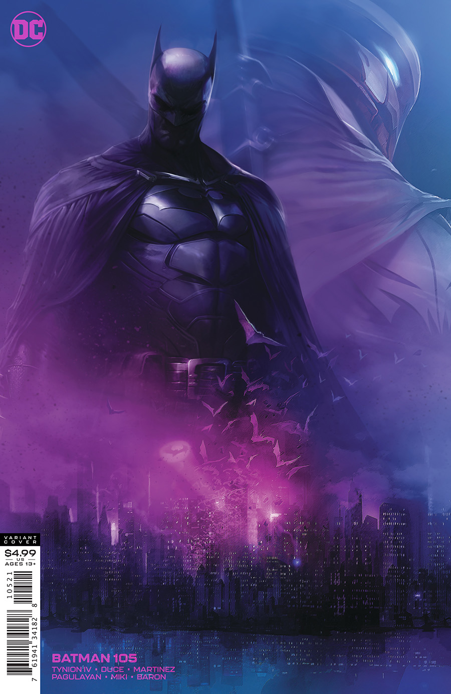 BATMAN #105 1:25 CARD STOCK VARIANT COMIC DC 2020 1st Print BATMAN #105 1:25 CARD STOCK VARIANT COMIC DC 2020 1st Print